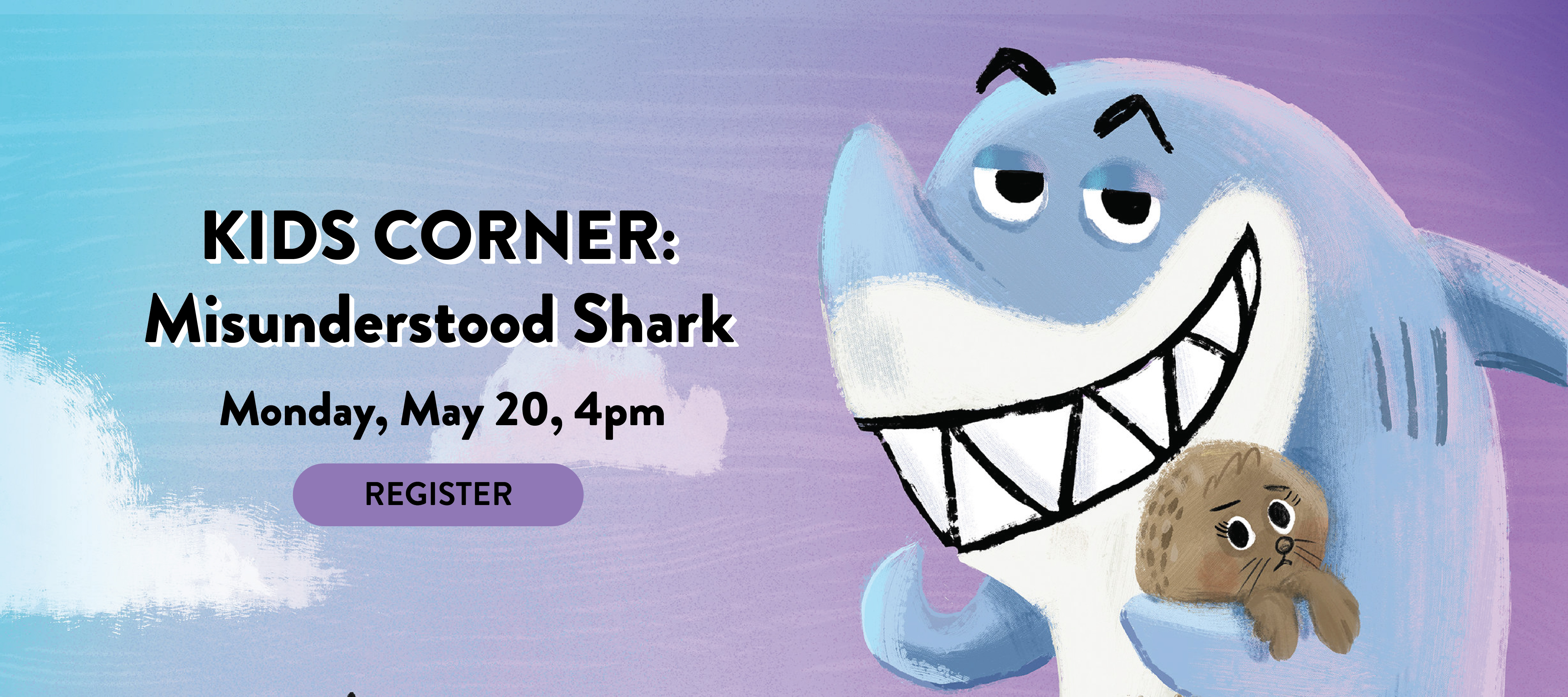phpl, prospect heights public library, Kids Corner, Storytime, Book Club, Misunderstood Shark, sound effects, Youth